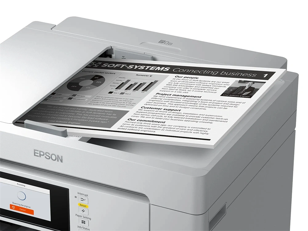 Epson EcoTank M15180 A3 mono nyomató MFP, Duplex, WiFi/USB/LAN, 4500 oldal tinta a dobozban