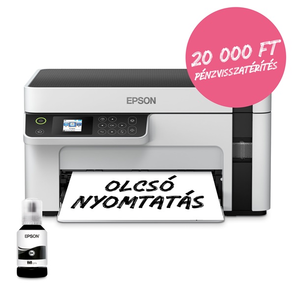 Epson EcoTank M2120 mono nyomató MFP, WiFi, 5000 oldal tinta a dobozban