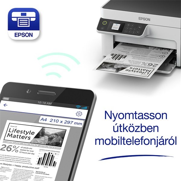 Epson EcoTank M2120 mono tintasugaras multifunkciós nyomtató