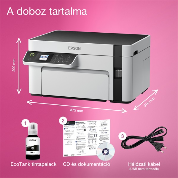 Epson EcoTank M2120 mono tintasugaras multifunkciós nyomtató