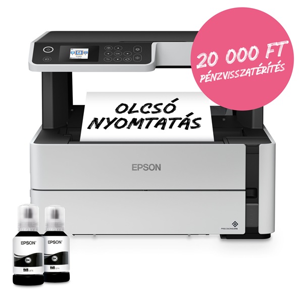 Epson EcoTank M2170 mono nyomató MFP, WiFi/LAN, 11 000 oldal tinta a dobozban