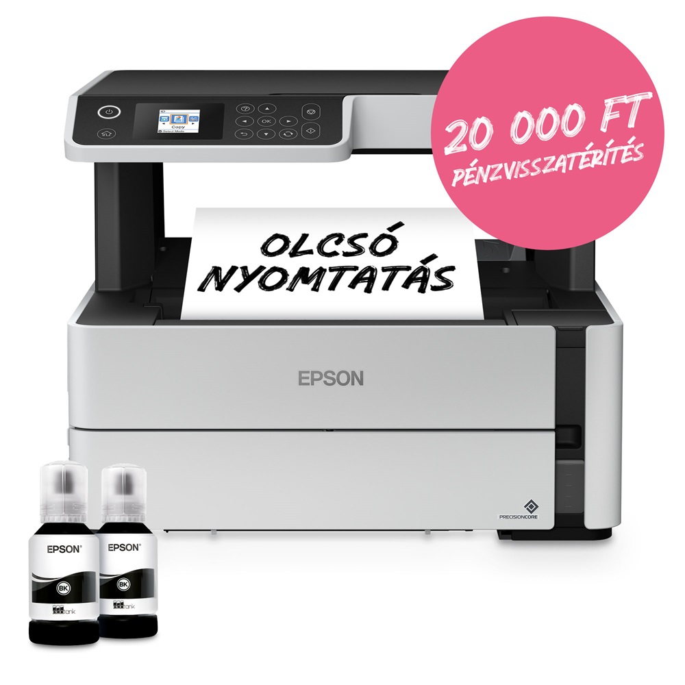 Epson EcoTank M2170 mono nyomató MFP, WiFi/LAN, 11 000 oldal tinta a dobozban