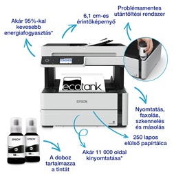 Epson EcoTank M3170 mono tintasugaras multifunkciós nyomtató