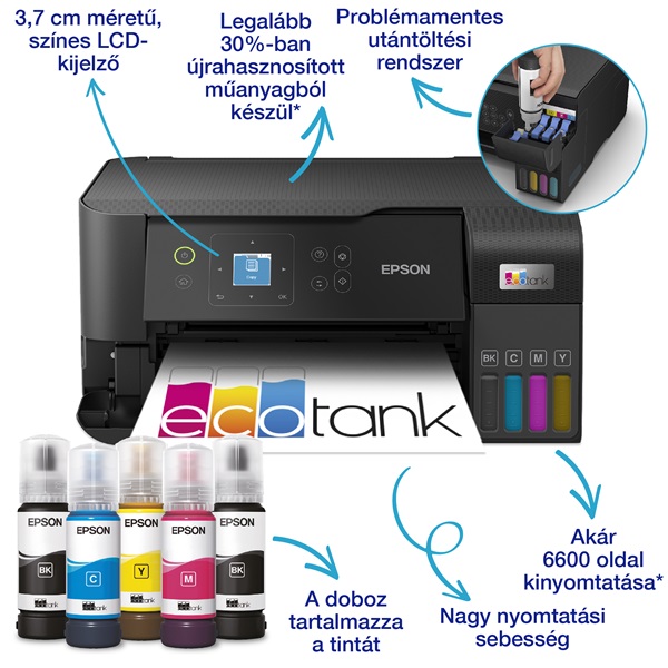 Epson Ecotank L3560 színes tintasugaras multifunkciós nyomtató