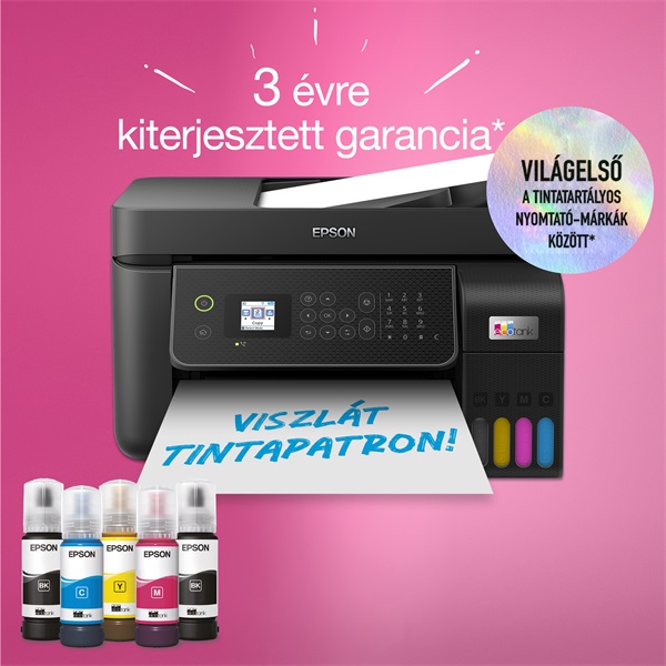 Epson Ecotank L5310 A4 MFP ADF Ethernet/WIFI színes multifunkciós tintasugaras nyomtató
