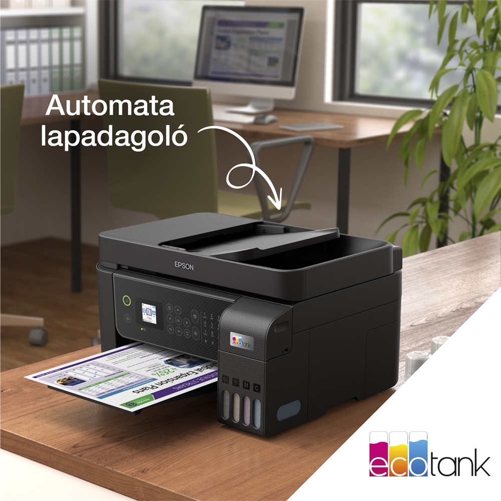 Epson Ecotank L5310 A4 MFP ADF Ethernet/WIFI színes multifunkciós tintasugaras nyomtató