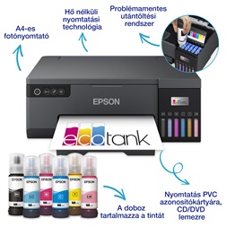 Epson Ecotank L8050 A4 színes tintasugaras multifunkciós nyomtató
