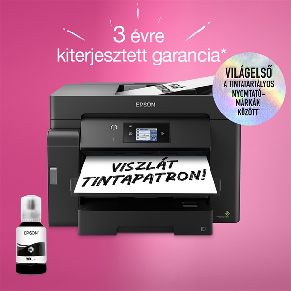 Epson M15140 A3 MFP duplex ADF Ethernet/WIFI mono multifunkciós tintasugaras nyomtató