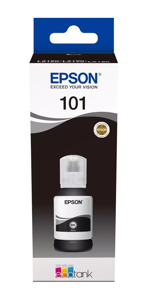 Epson C13T03V14A T03V1 127ml EcoTank kompatibilis fekete tintapalack