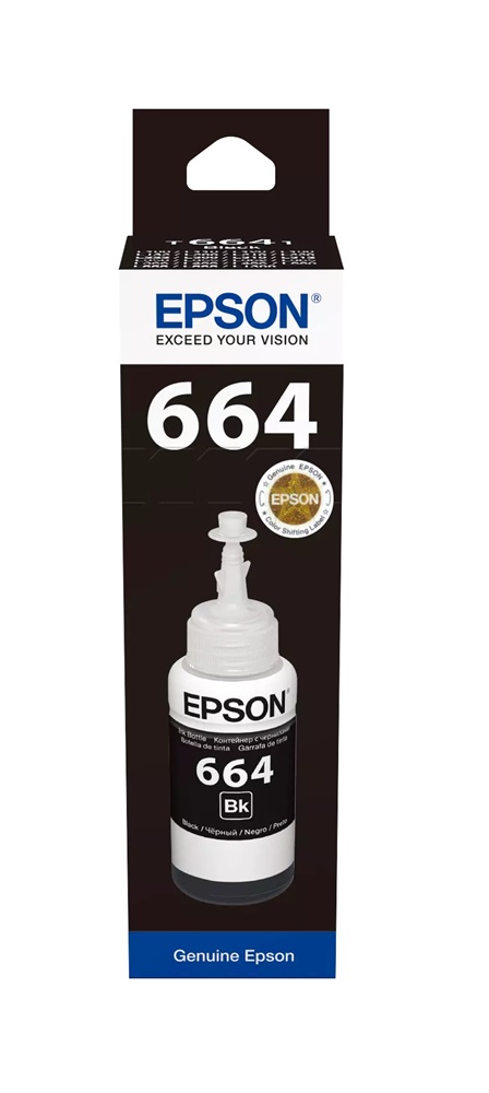 Epson C13T66414A T6641 70ml EcoTank kompatibilis fekete tintapalack