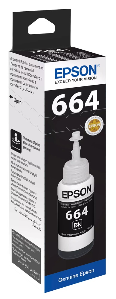 Epson C13T66414A T6641 70ml EcoTank kompatibilis fekete tintapalack