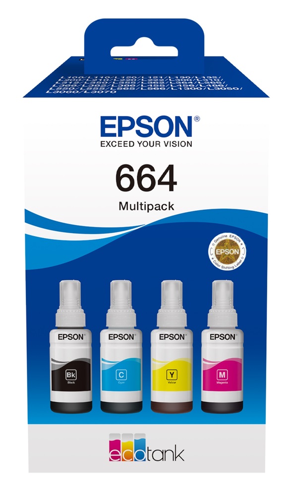 Epson C13T66464A T6646 280ML Multipack tintapatron csomag