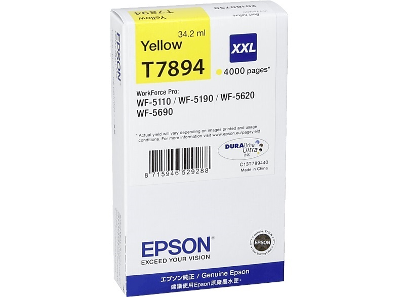 Epson C13T789440 T7894 patron sárga