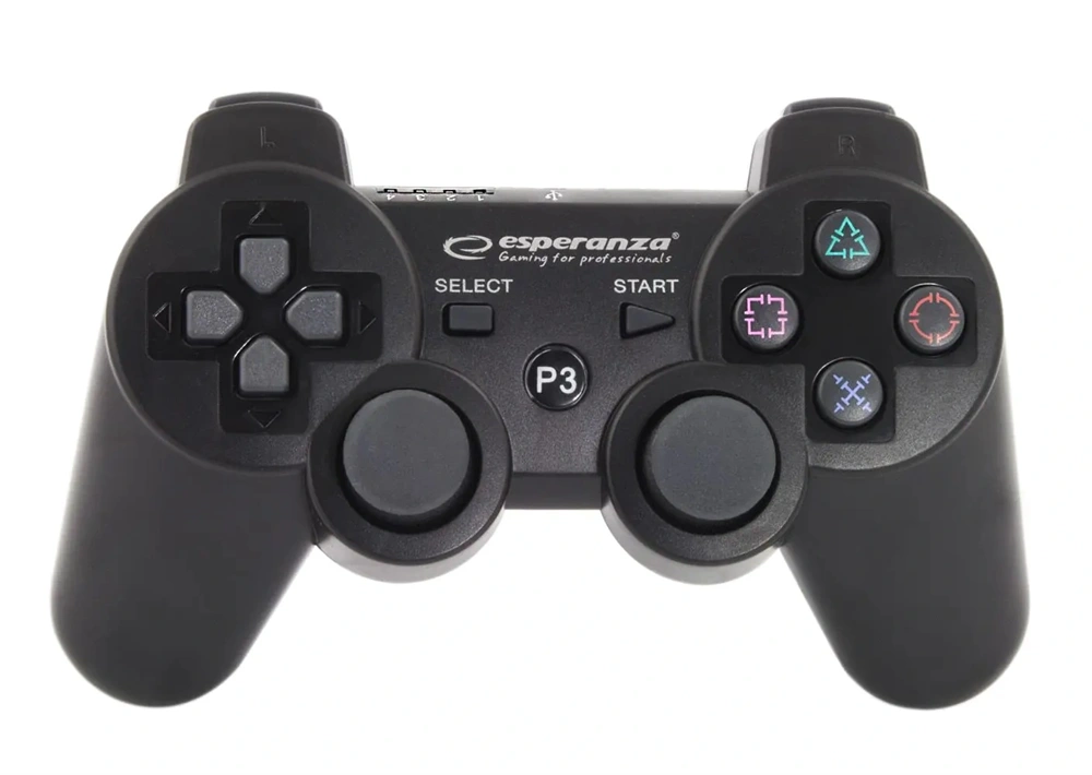 Esperanza EGG109K Marine PS3 vezeték nélküli Bluetooth fekete kontroller