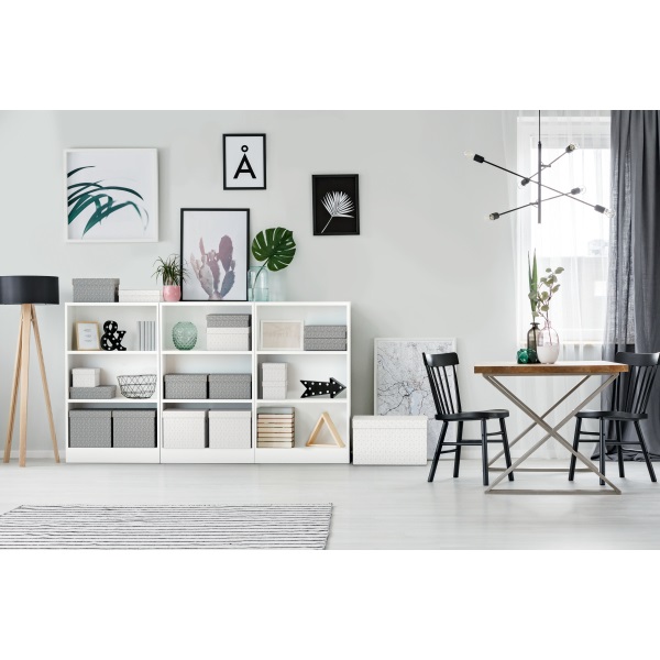 Esselte Home kocka alakú 3db/csomag fehér tárolódoboz
