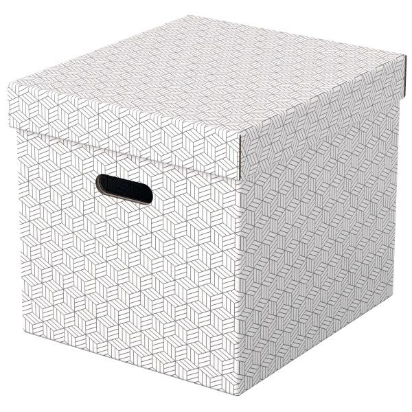 Esselte Home kocka alakú 3db/csomag fehér tárolódoboz