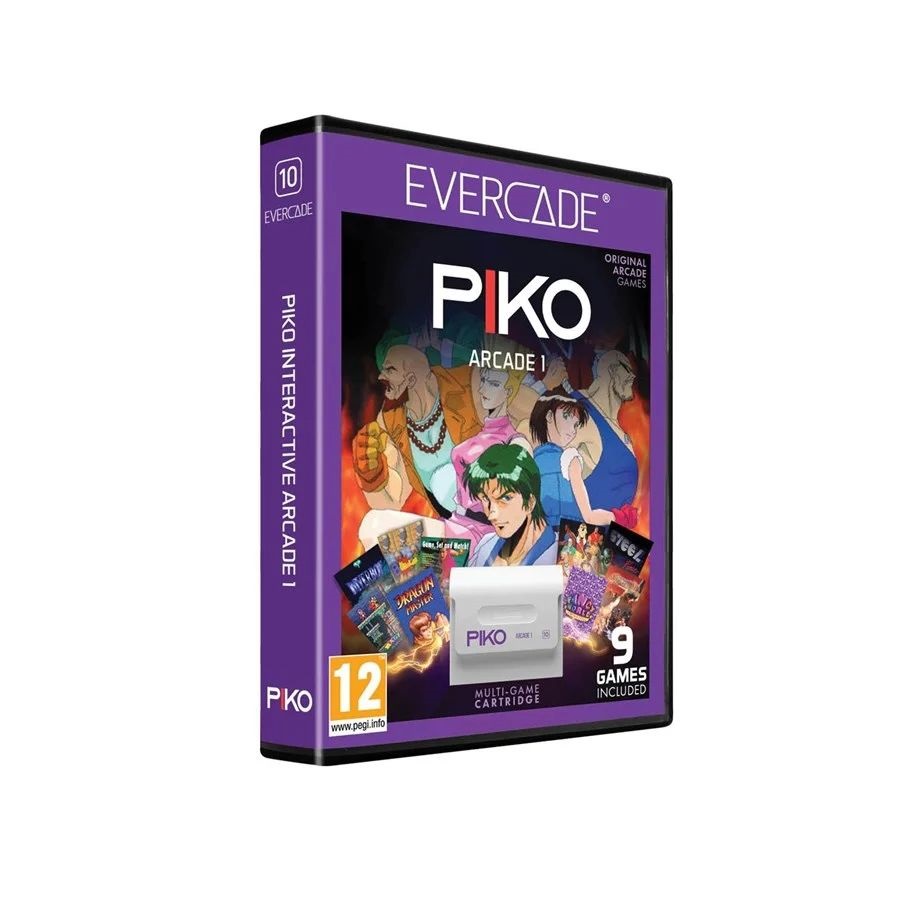 Evercade #10 PIKO Interactive Arcade 1 8in1 Retro Multi Game játékszoftver csomag