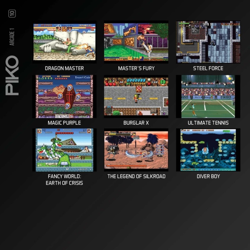 Evercade #10 PIKO Interactive Arcade 1 8in1 Retro Multi Game játékszoftver csomag