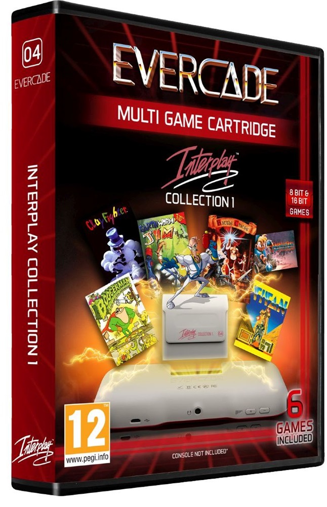 Evercade #4 Interplay Collection 1 6in1 Retro Multi Game játékszoftver csomag