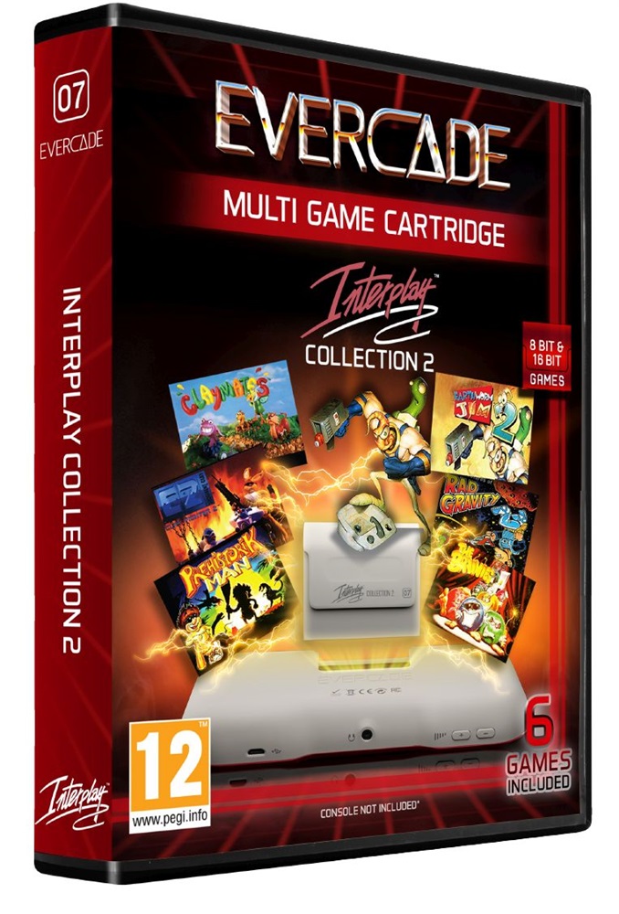 Evercade #7 Interplay Collection 2 6in1 Retro Multi Game játékszoftver csomag