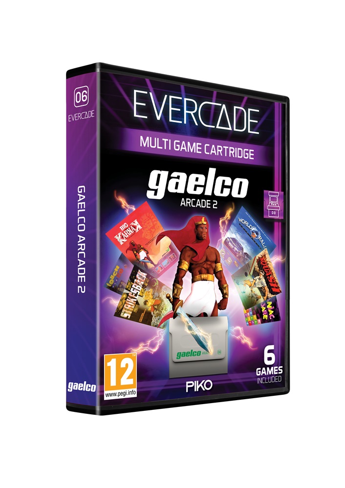 Evercade A6 Gaelco (Piko) Arcade 2 6in1 Retro Multi Game játékszoftver csomag
