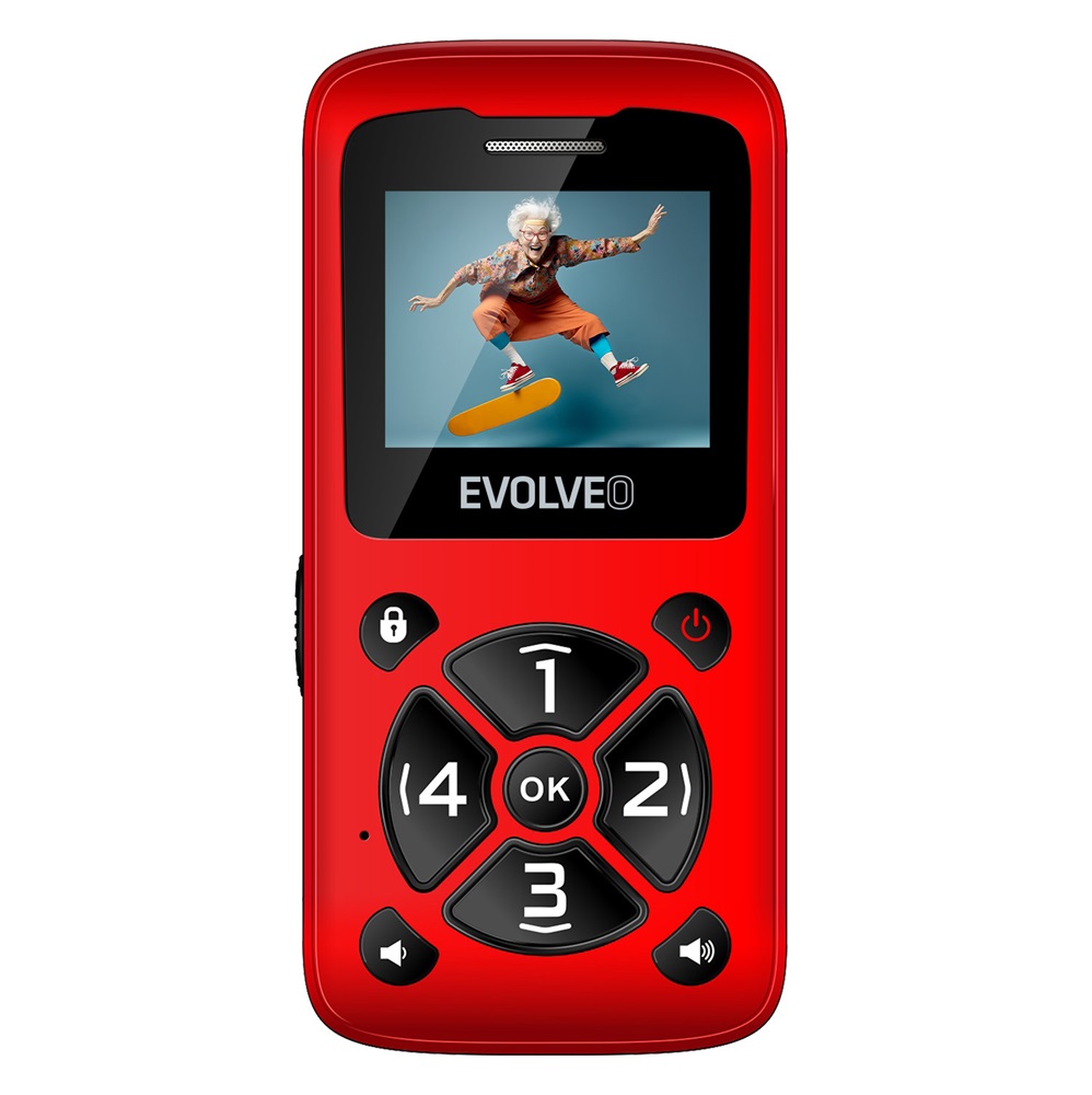 Evolveo EasyPhone ID (EP400) piros mobiltelefon