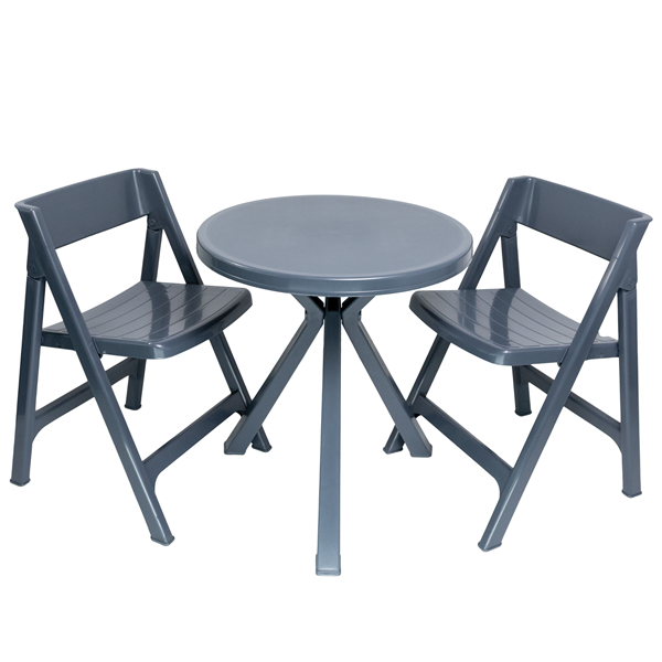 FLAIR 61604 antracit balkon szett