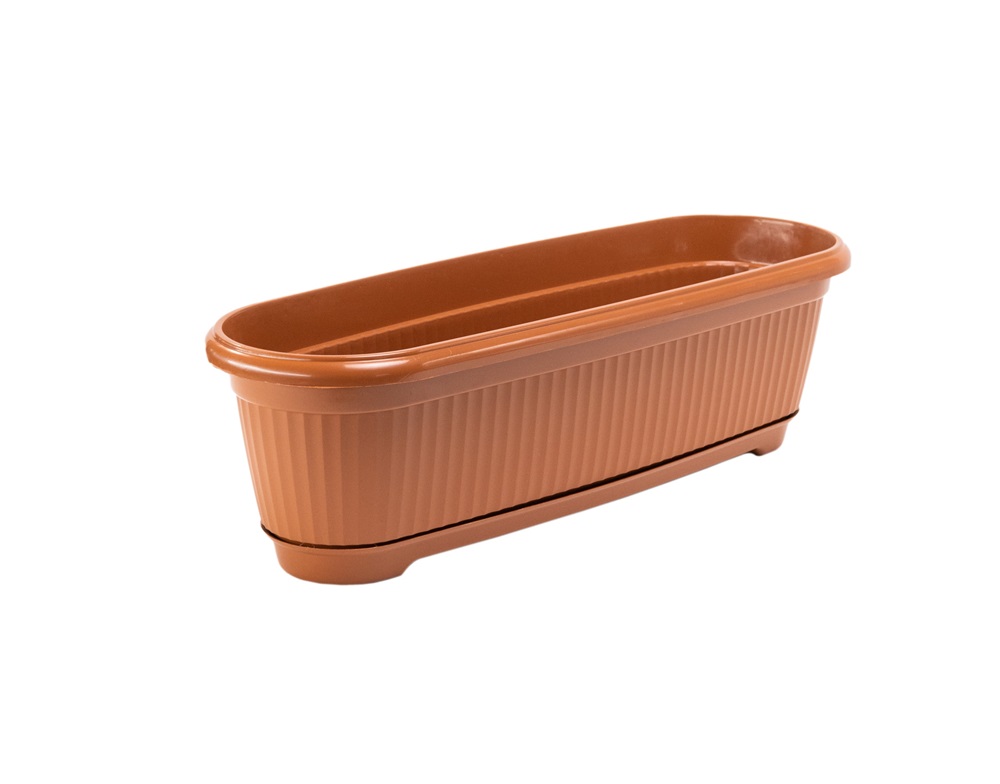 FLAIR Flora 60455 terra 60cm alátéttel virágláda