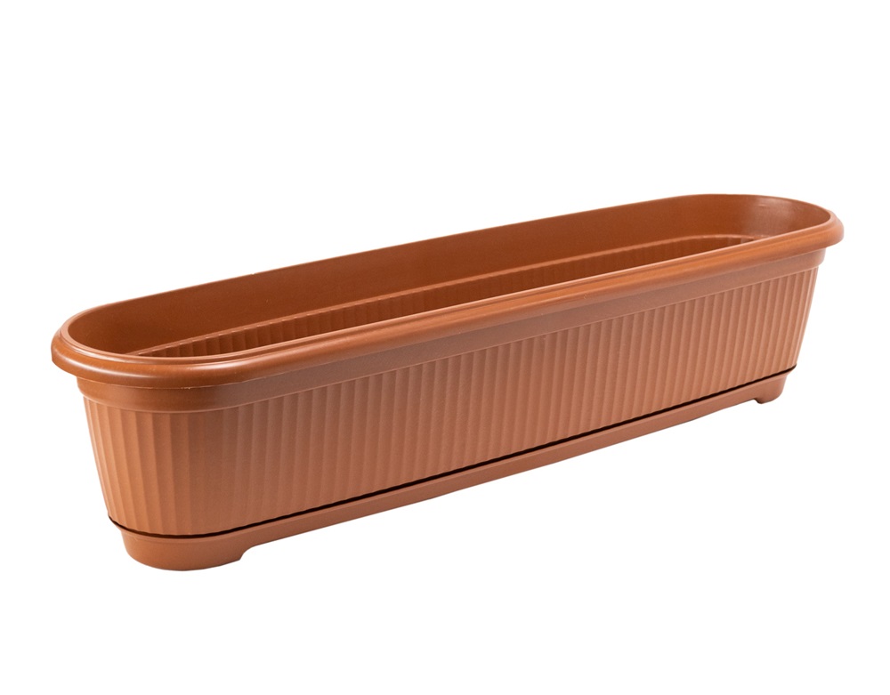 FLAIR Flora 60456 terra 80cm alátéttel virágláda