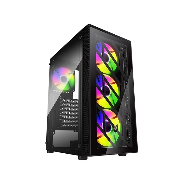 FSP CMT192 fekete (táp nélküli) ablakos mATX ház