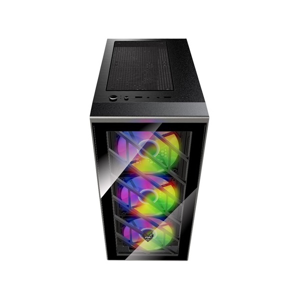 FSP CMT192 fekete (táp nélküli) ablakos mATX ház