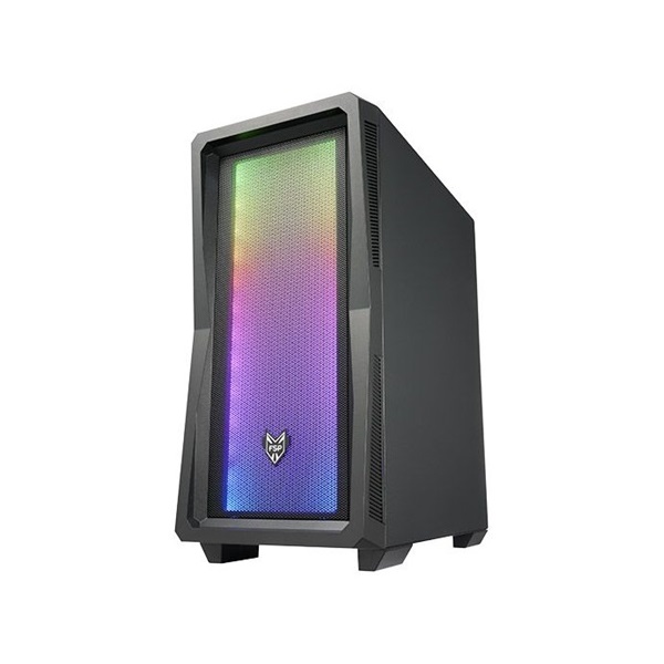 FSP CMT212 táp nélküli ablakos Mid Tower számítógépház fekete