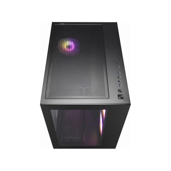 FSP CMT380B táp nélküli ablakos Mid Tower számítógépház fekete