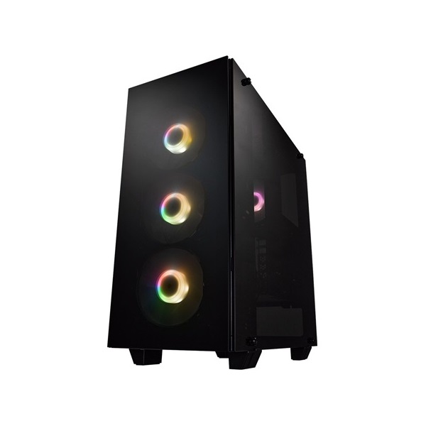 FSP CMT 512 táp nélküli ablakos Mid Tower számítógépház fekete