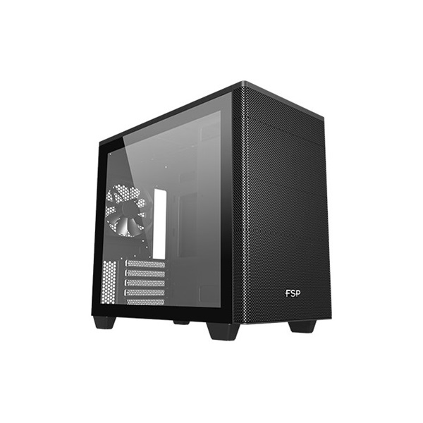 FSP CST360 B fekete (táp nélküli) ablakos mATX ház