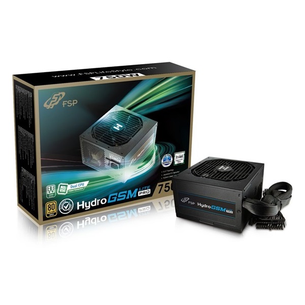 FSP HYDRO GSM LITE 750 750W 80+ Gold 12 cm ventilátorral ATX tápegység