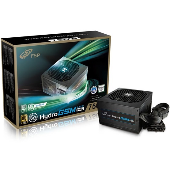 FSP HYDRO GSM LITE 750 750W 80+ Gold 12 cm ventilátorral ATX tápegység