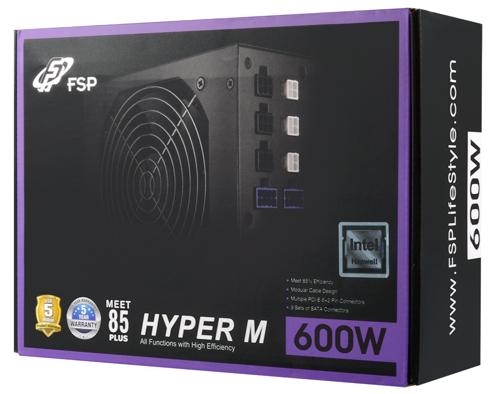 FSP HYPER M 600W Desktop tápegység