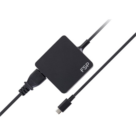 FSP NB C 65 65W USB Type-C fekete hálózati adapter