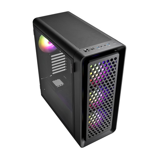 FSP Ultra CUT593A fekete ablakos eATX ház