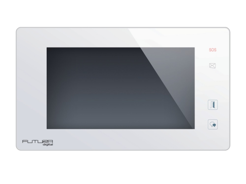 FUTURA VDT-47(v2)/W 7"érintőképernyős kijelző/kihangosított kommunikáció/képrögzítés/fehér videós lakáskészülék