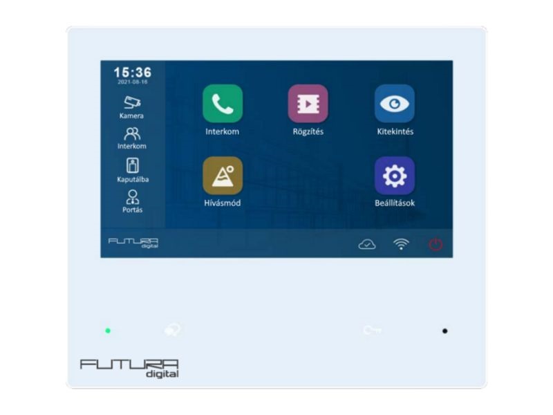FUTURA VIX-482 érintőkijelzős/Wi-Fi modul hívástovábbítással/7"-s kijelző/Interkom/IP videós lakáskészülék