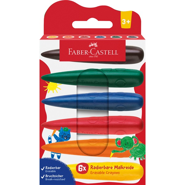 Faber-Castell 6 db ujj formájú zsírkréta készlet