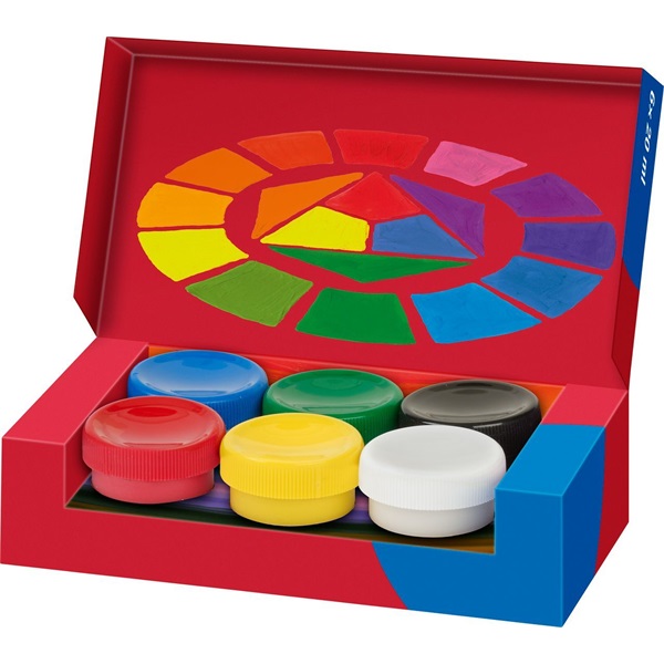 Faber-Castell 6db-os 6x20ml tégelyes tempera készlet