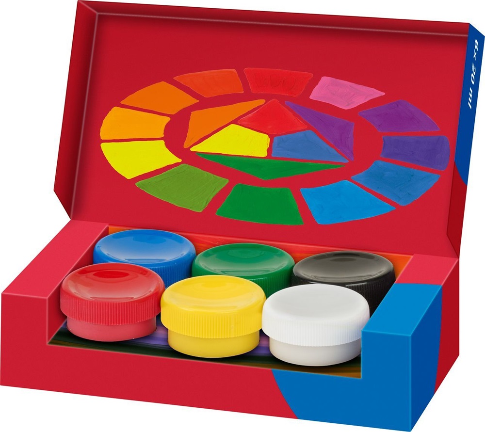 Faber-Castell 6db-os 6x20ml tégelyes tempera készlet