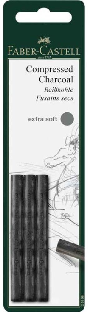 Faber-Castell AG Pitt extrapuha 3db-os préselt faszén