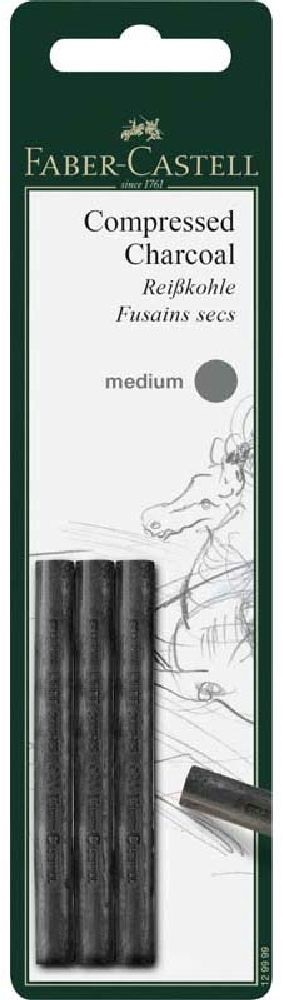 Faber-Castell AG Pitt médium 3db-os préselt faszén