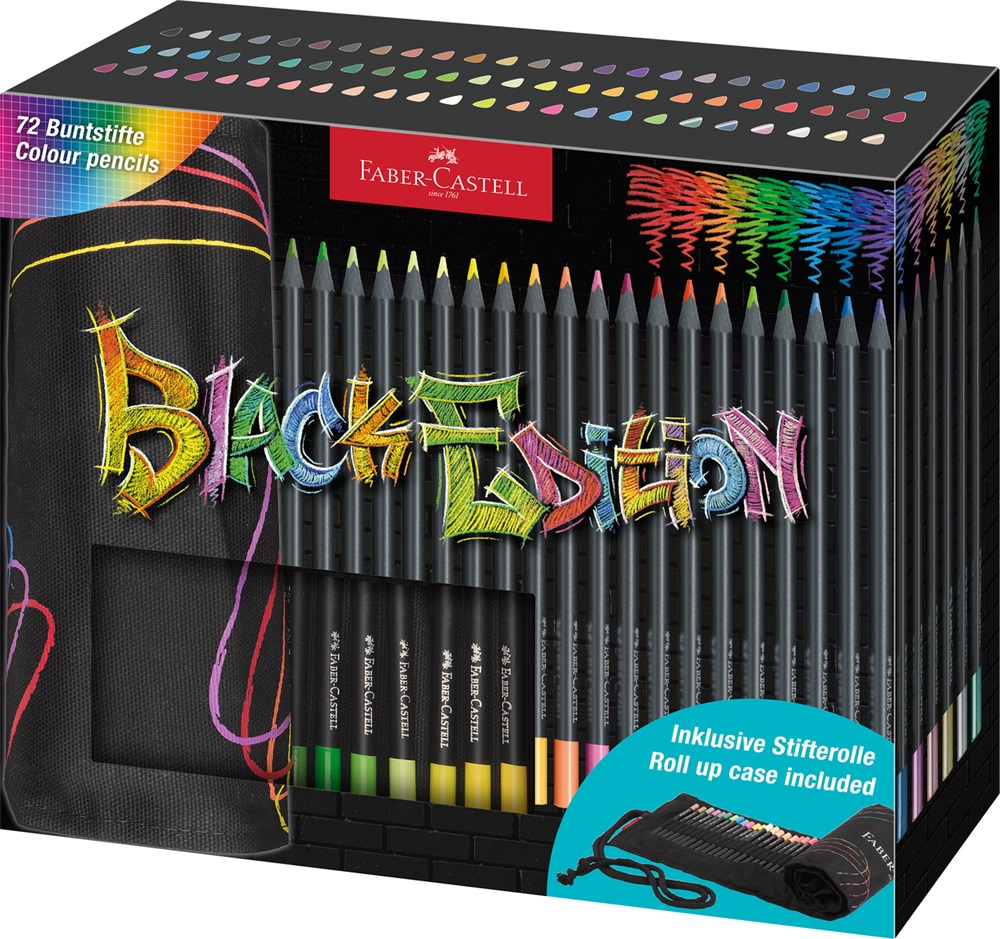 Faber-Castell Black Edition 72 db háromszögletű színesceruza készlet