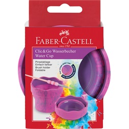 Faber-Castell Clic&Go márvány rózsaszín ecsettál