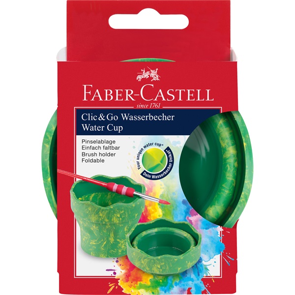 Faber-Castell Clic&Go márvány zöld ecsettál